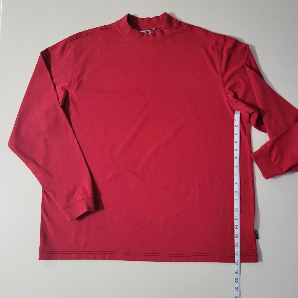 Adidas Men's Red Climalite Stretch Long Sleeve Top - Picture 5 of 13